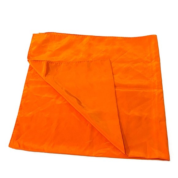 Vintage Circa 1980s, Versa by Vera, Orange Scarf, Satin Scarf, Scarf Collectors - Picture 6 of 8